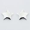 Quality Polished Sterling Silver Star Stud Earrings