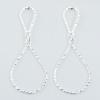 Gorgeous Teardrop Polished Sterling Silver Stud Earrings