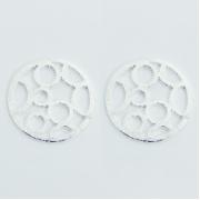 Wholesale Polished 925 Sterling Silver Stud Earrings Bubbly Openwork