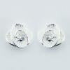 Adorable Twirled Flowers 925 Sterling Silver Stud Earrings