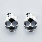 Wholesale Sterling Silver Designer Skull Stud Earrings Edgy Jewelry
