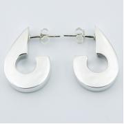 Wholesale Spectacular Edge Finish Sterling Silver Stud Earrings