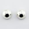 Daily Wear Sterling Silver Stud Earrings 15mm Semi Spheres