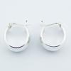 Highly Polished Sterling Silver Hoop Earrings