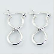 Wholesale Tubular Sterling Silver Infinity Hoop Earrings