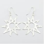 Wholesale Floating Sterling Silver Sun Outlines Dangle Earrings
