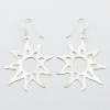 Floating Sterling Silver Sun Outlines Dangle Earrings