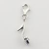 High Heeled Sandals With Flower Charm And Sterling Silver