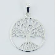 Wholesale Planet Silver Ajoure Pendants Shimmering Tree Of Life