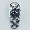 Sterling Silver Pendant Sandal Design With Snowflakes