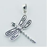 Wholesale Planet Silver Designer Dragonfly Pendant Antiqued 925 Silver