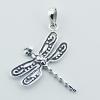 Planet Silver Designer Dragonfly Pendant Antiqued 925 Silver
