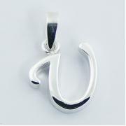 Wholesale Small 925 Silver Letter U Pendant Unique Planet Silver