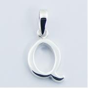 Wholesale Shiny Letter Q Unique Planet Silver Designer Letter Pendant