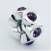 Wholesale Swarovski Crystal 925 Silver Bead Planet Silver Design