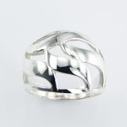 Wholesale Plain Sterling Silver Rings Convexed Arched Openwork