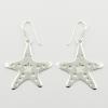 Star Silhouettes Circle And Star Cut Out Earrings