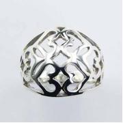 Wholesale Sterling Silver Hearts Ring Romantic Ajoure Designer Band