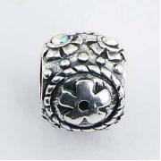 Wholesale Antiqued Ornate Sterling Silver Swarovski Flower Beads 