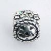 Antiqued Ornate Sterling Silver Swarovski Flower Beads 