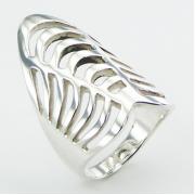 Wholesale Stunning Arc Openwork Pattern Stunning Sterling Silver Rings