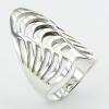 Stunning Arc Openwork Pattern Stunning Sterling Silver Rings