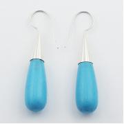 Wholesale Howlite Turquoise Droplets Sterling Silver Earrings