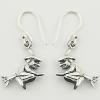 Witch On Broom Original 925 Silver Dangle Earrings