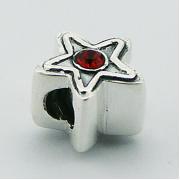 Wholesale Twinkling Sterling Silver Star Swarovski Crystal Beads