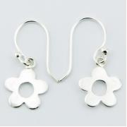 Wholesale Cute Sterling Silver Flower Earrings Small Girlie Danglers