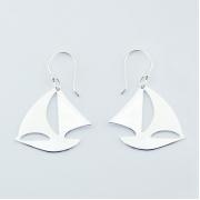 Wholesale Sterling Silver Dangle Earrings Sail Boat Danglers