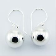 Wholesale Classy Sterling Silver 12mm Sphere Dangle Earrings
