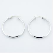 Wholesale Sterling Silver Hoop Earrings Classic Round Hoops