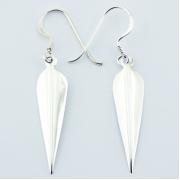 Wholesale Tapered Drop Shaped Sterling Silver Dangle Earrings