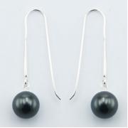 Wholesale Austrian Crystal Pearls Drop Earrings On Silver Stick Hanger