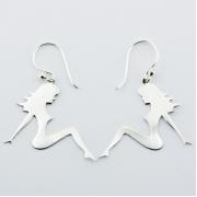 Wholesale Sterling Silver Dangle Earrings Cute Sexy Girls Silhouettes