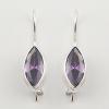 Marquise Cut Cubic Zirconia 925 Silver Drop Earrings
