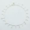 Sterling Silver Charm Anklets Open Shamrock Charms