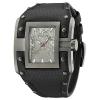 POLICE 13401JSU/61 Men's Analog Quartz Steel Black Leather Strap Watch