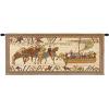 William Embarks With Border European Tapestry Wall Hanging