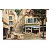 Cafe De La Place Wall Hanging Tapestry
