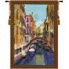 Canal With Shops Wall Hanging Tapestry