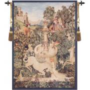 Wholesale Licorne A La Fontaine I European Tapestry Wall Hanging