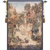 Licorne A La Fontaine I European Tapestry Wall Hanging