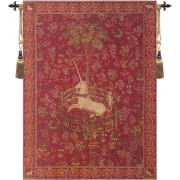 Wholesale Licorne Captive Rouge European Tapestry Wall Hanging