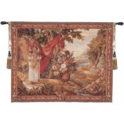 Wholesale Bouquet Au Drape Fontaine With People European Tapestry Wall Hanging