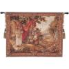 Bouquet Au Drape Fontaine With People European Tapestry Wall Hanging