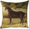 Black Horse European Cushion