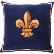 Wholesale Fleurs De Lys Bleu European Cushion
