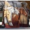 Three Horses Wall Tapestry Afghans